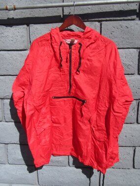 Vintage GAP Anorak Red Packable Windbreaker Rain Jacket Size XL